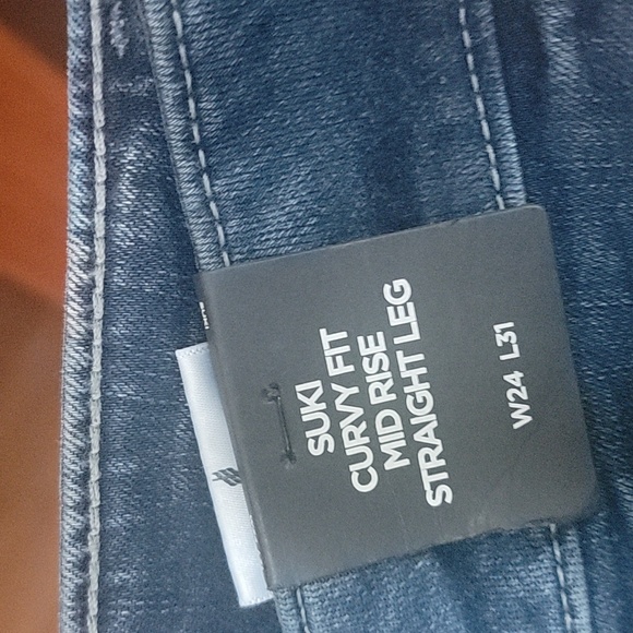 Silver Jeans Co. Suki Mid Rise Straight Leg Jeans Sz 24 - Picture 8 of 10